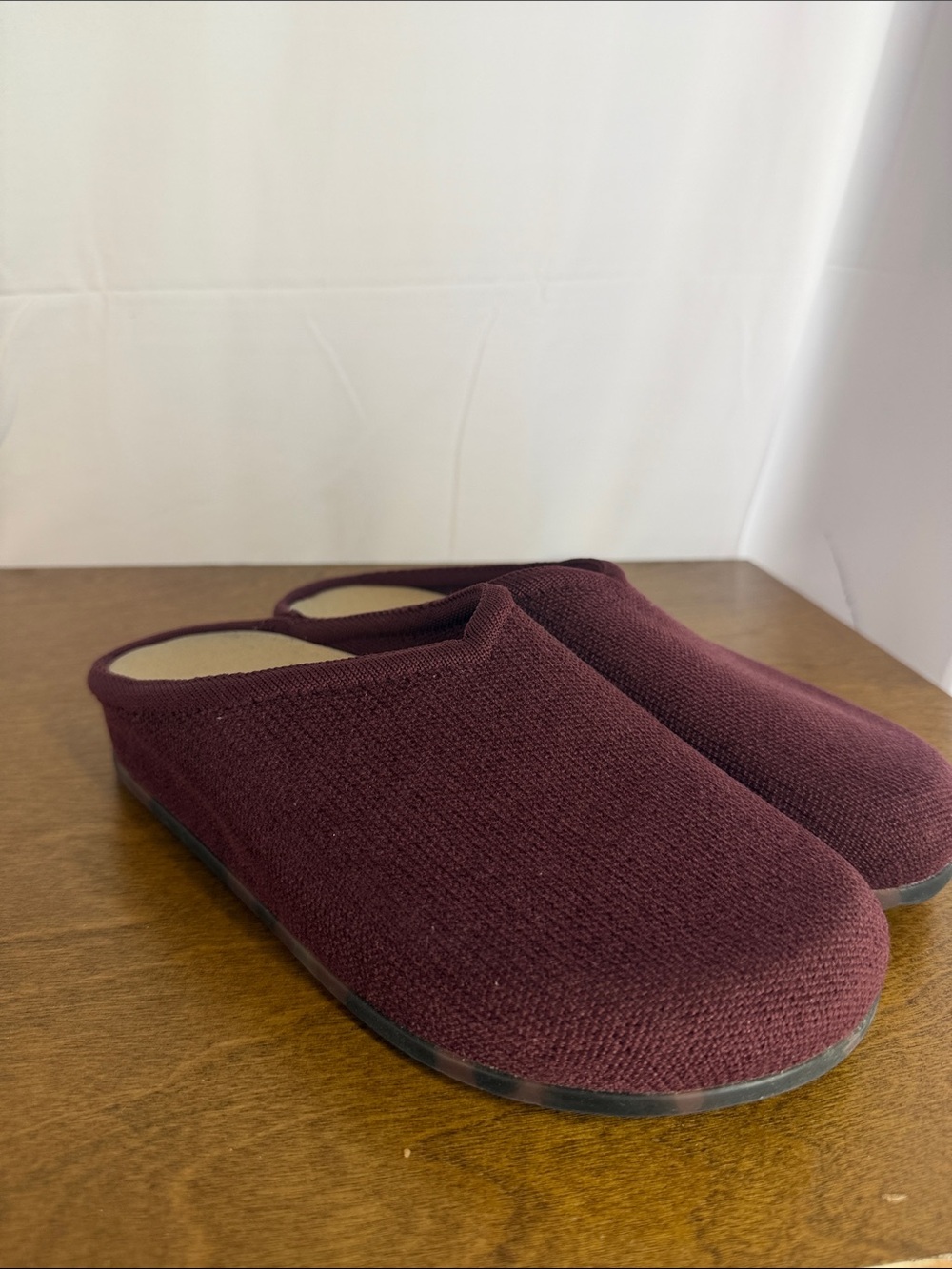 Rothy's Women's Knit Slip-On Slippers in Burgundy